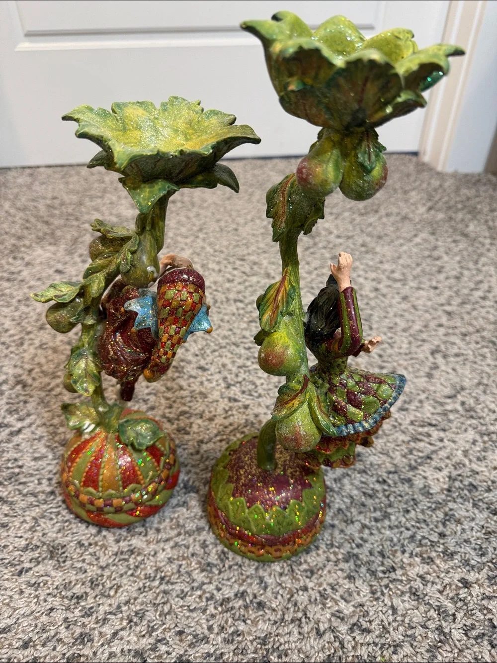 Mark Roberts Fine Interiors Collection Viking Fairy and musician Candleholder